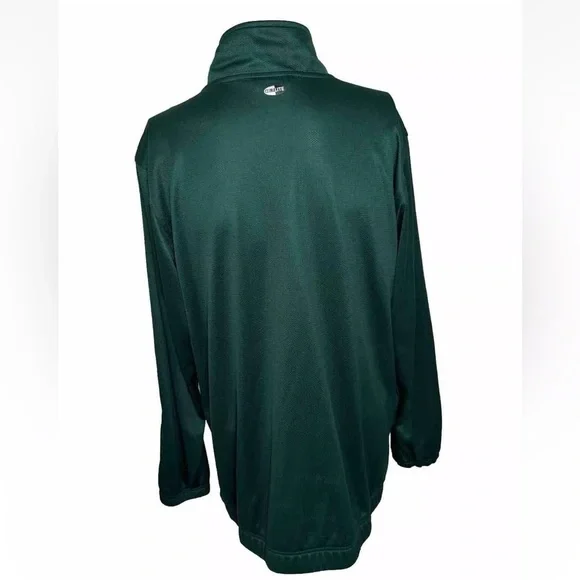 Adidas Men’s Track Jacket S Green White Stripes Pockets Lightweight Oversized - Picture 3 of 10